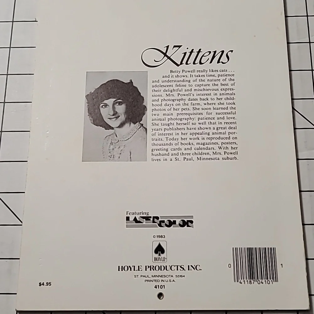 1985 Kittens Calendar by Betty Powell‎ - Vintage